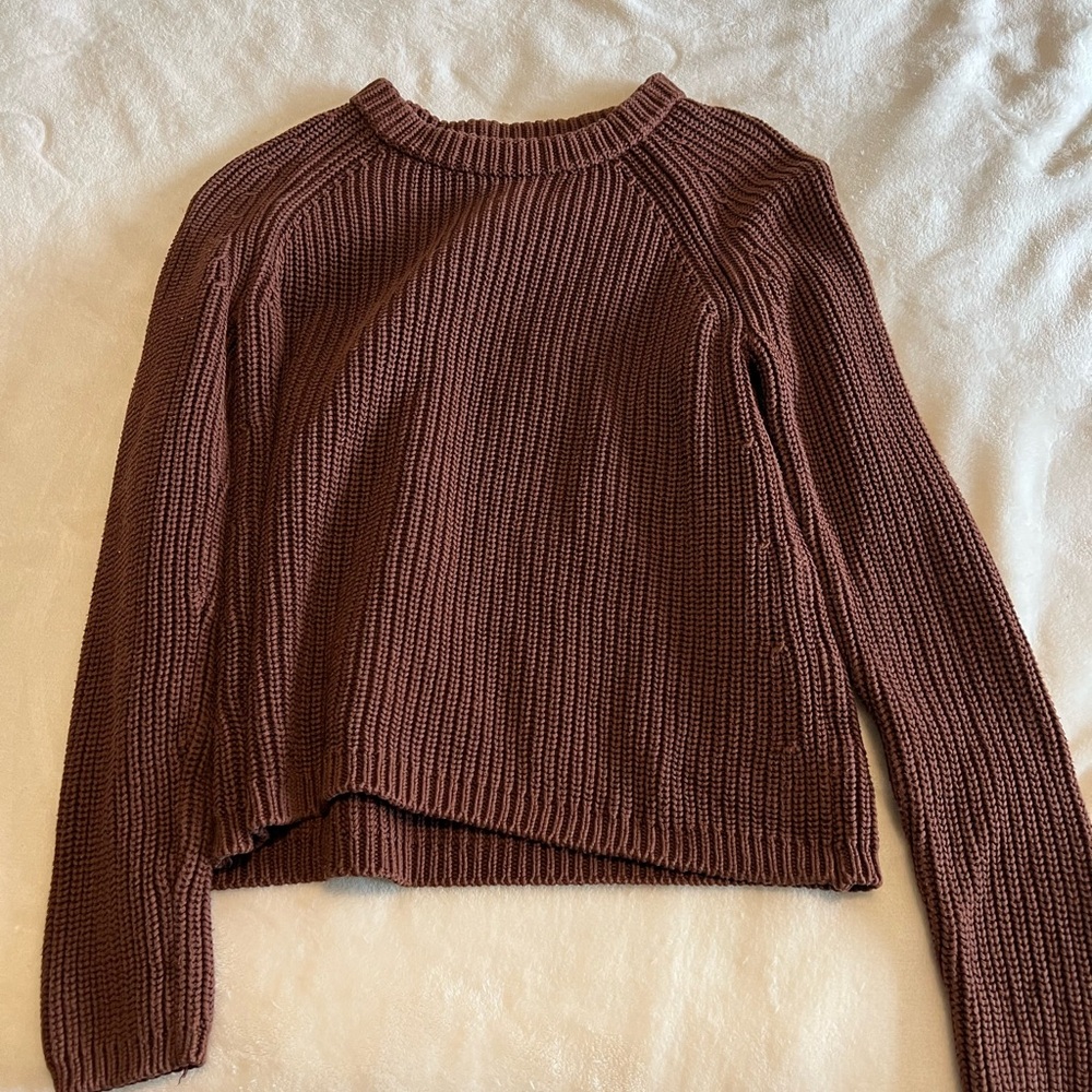 Quince cotton fisherman sweater